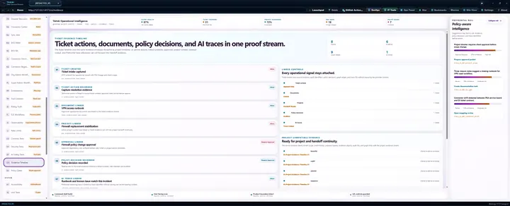 Evidence Timeline preview